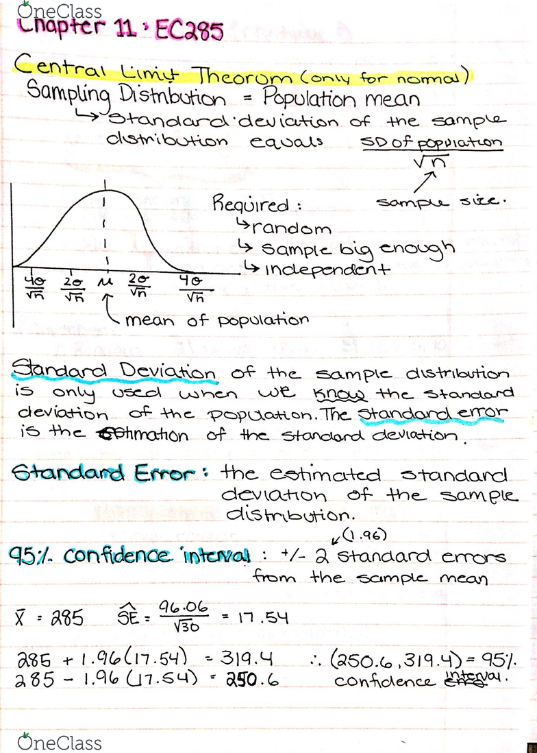 EC285 Lecture Notes - Fall 2016, Lecture 11 - Standard