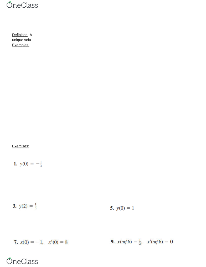 Math 324 Lecture 2 Math324 1 2 Practice Problems Oneclass