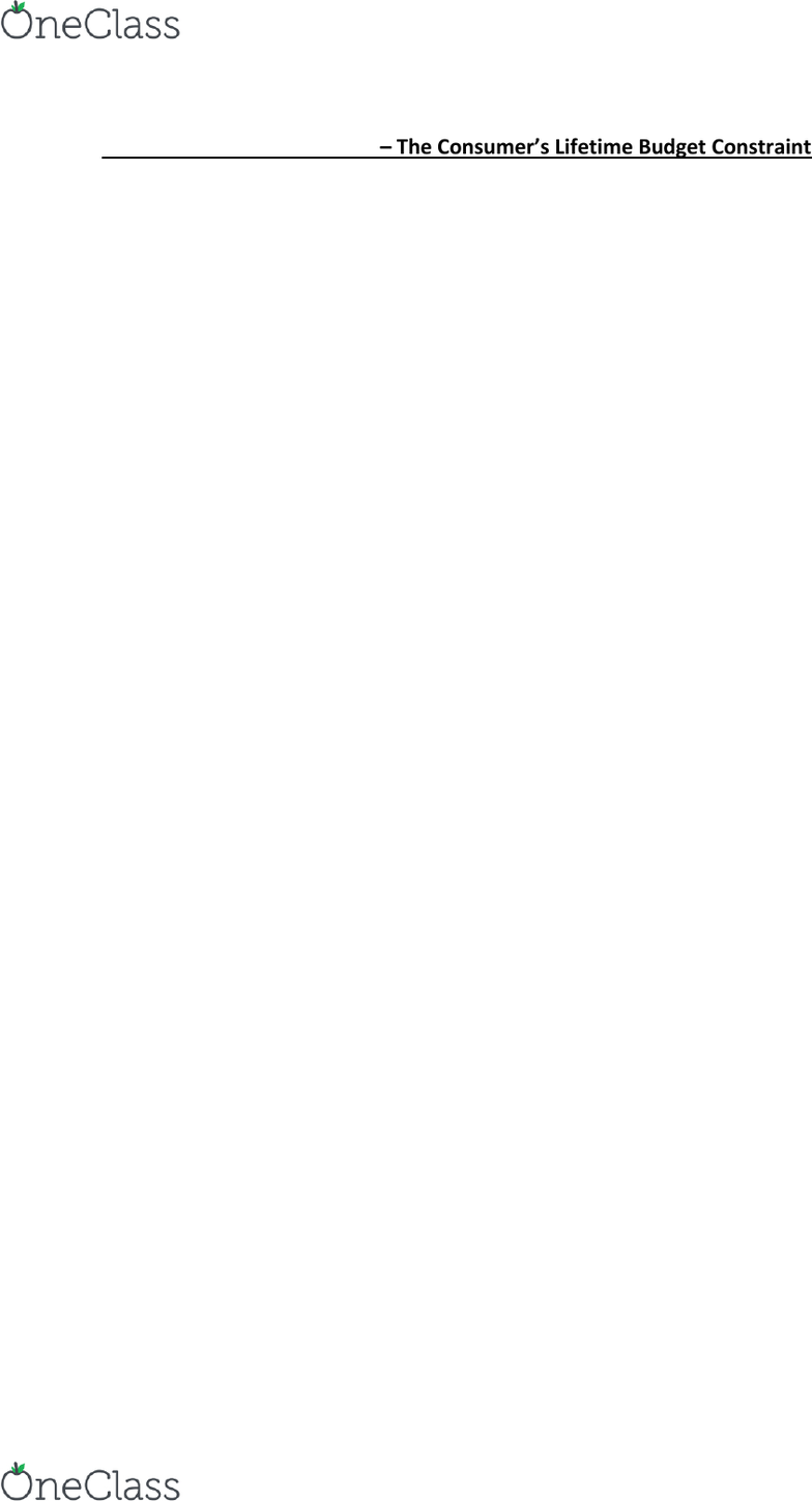 Econ 2300 Lecture Notes Winter 2017 Lecture 30 Budget Constraint Real Interest Rate Discounting