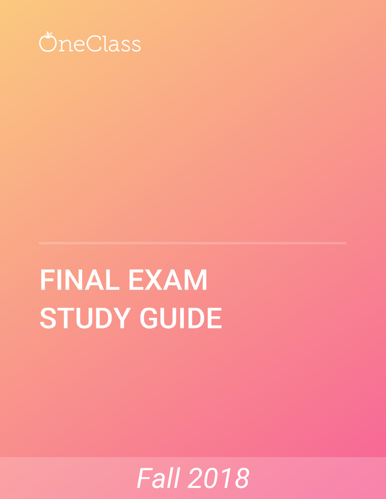 ACC 442 Study Guide - Comprehensive Final Exam Guide - Accounting, Financial Statement, Internal ControlPremium
