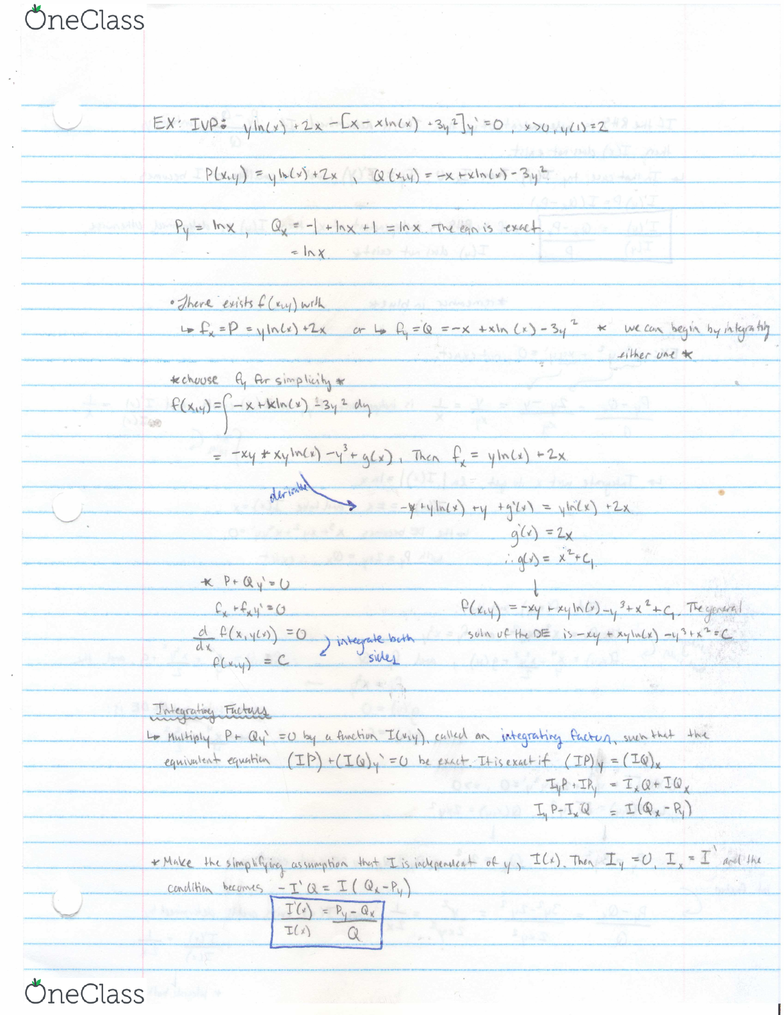Math 1005 Lecture 4 Math 1005 Note 4 Pdf Oneclass