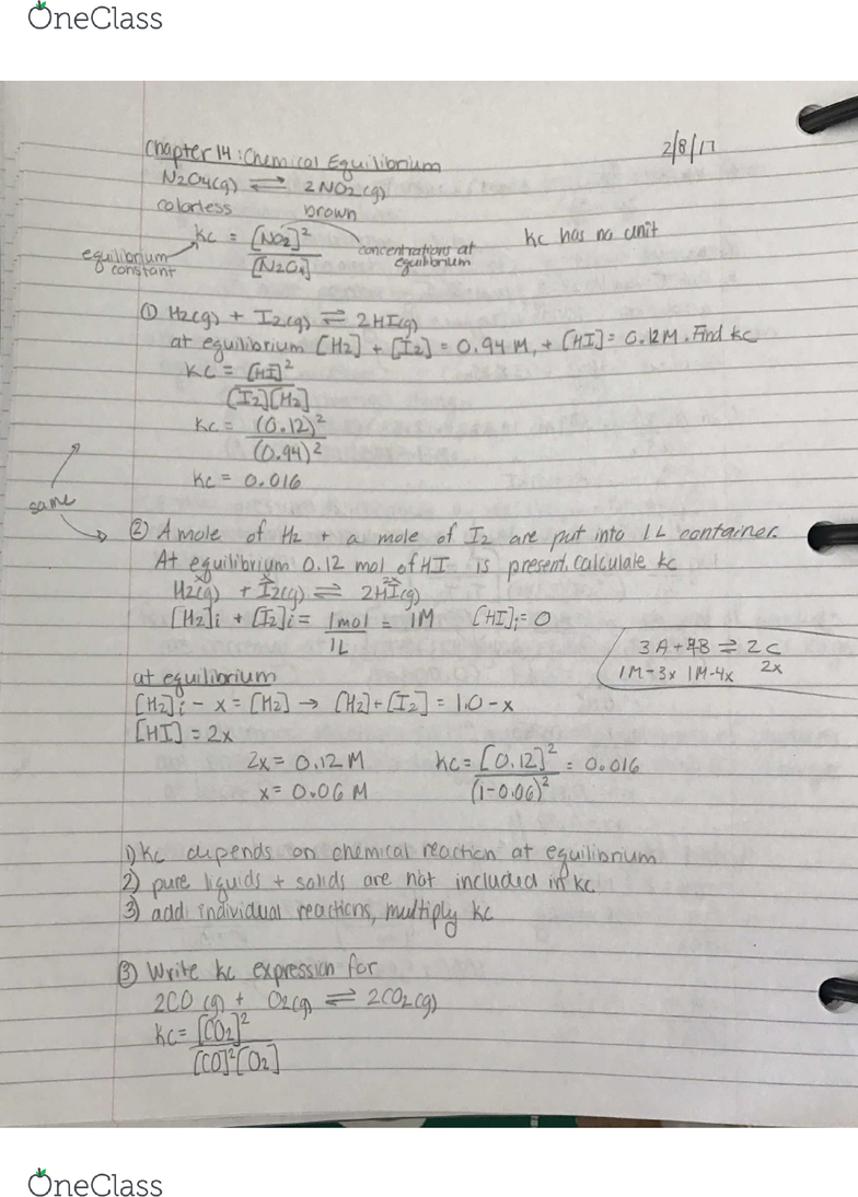 Chem 1322 Lecture 10 Chem 0208 New Oneclass Chem 1322 Lecture 10 Chem 0208 New Oneclass