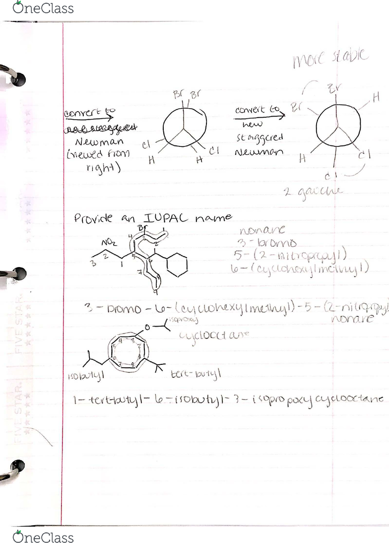 Chem 301 Lecture 11 09 16 16 Exam 1 Review Cyclohexane To