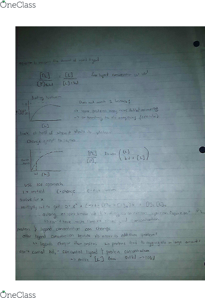 CHEMBIO 3P03 Lecture Notes Fall 2016, Lecture 2 Liquid