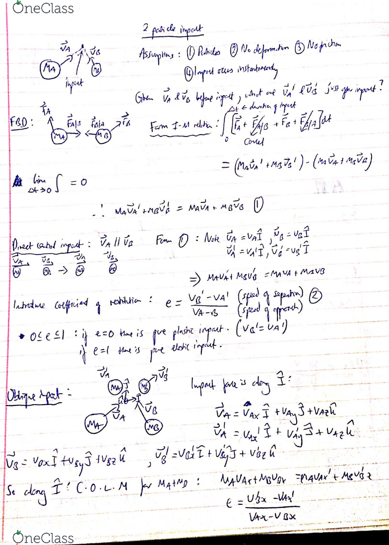 Mecheng 240 Lecture 16 Noel Perkins Me 240 Lecture 15 16 Lecture Notes Oneclass