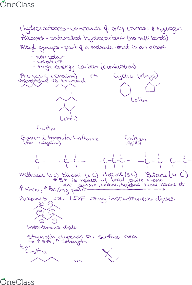 Chm 25500 Lecture 2 Chapter 2 Alkanes