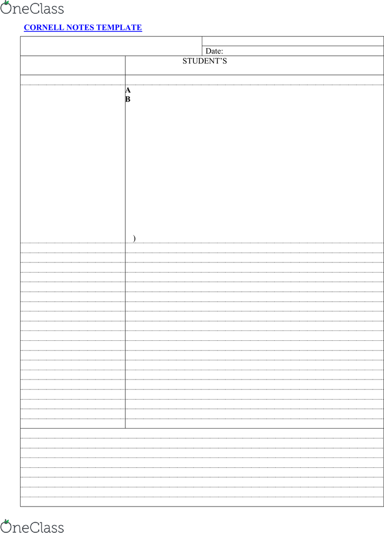 Adms 4900 Final Exam Guide Comprehensive Notes For The 37 Cornell Notes Template Adms 4900 Lecture Session 1